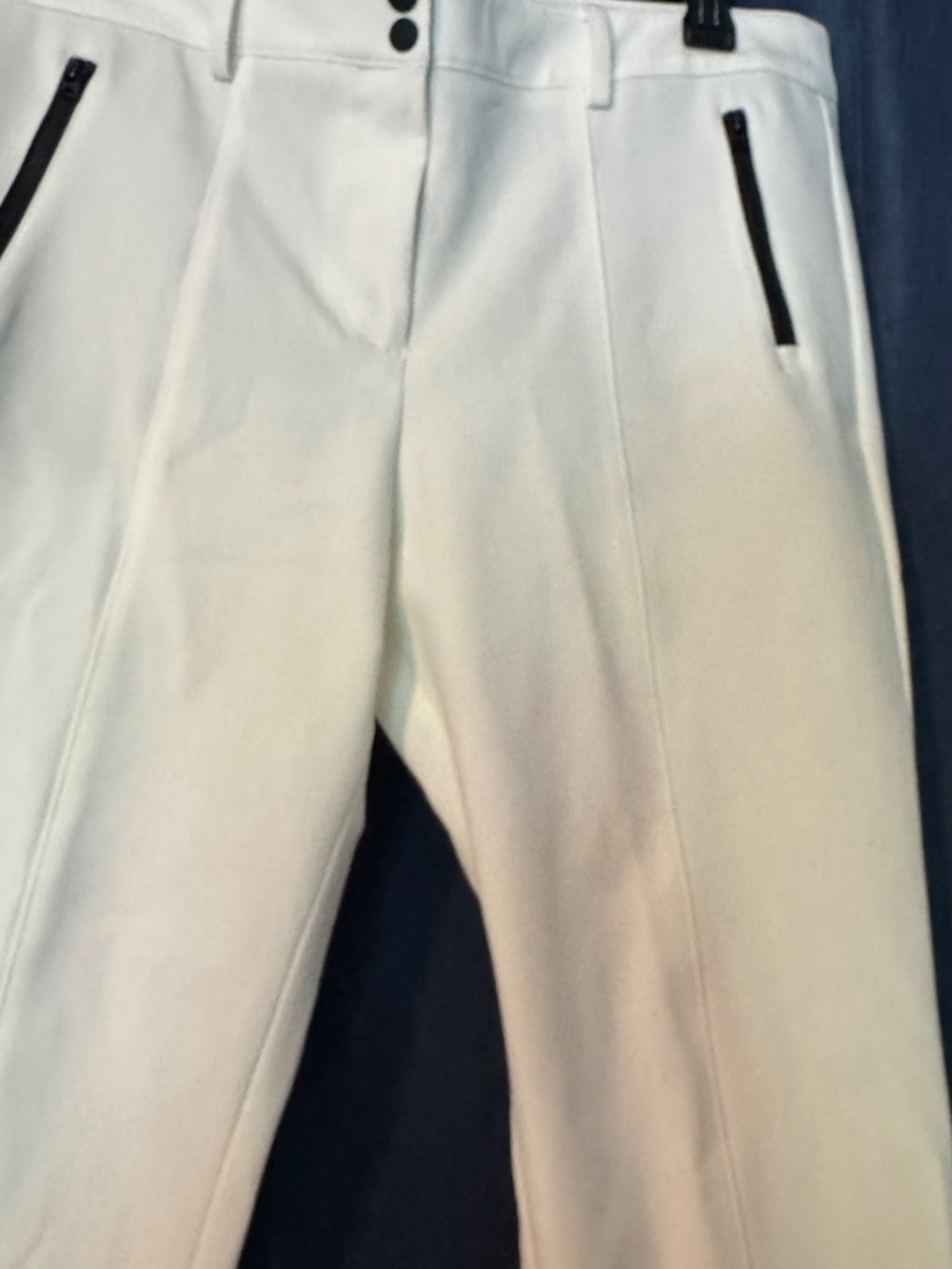 NWT Talbots Chatham Ankle Pants Women's 12P White Stretch Slim Leg - Picture 11 of 16